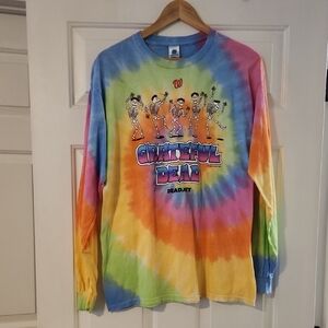 Mens Washington Nationals Grateful Dead Game Tie-Dye Long Sleeve Shirt Size L